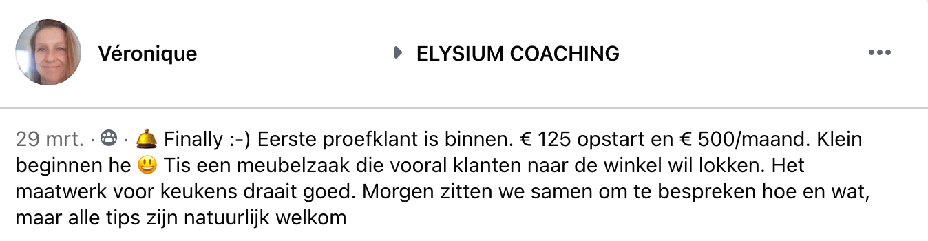 Elysium Coaching: Getuigenissen