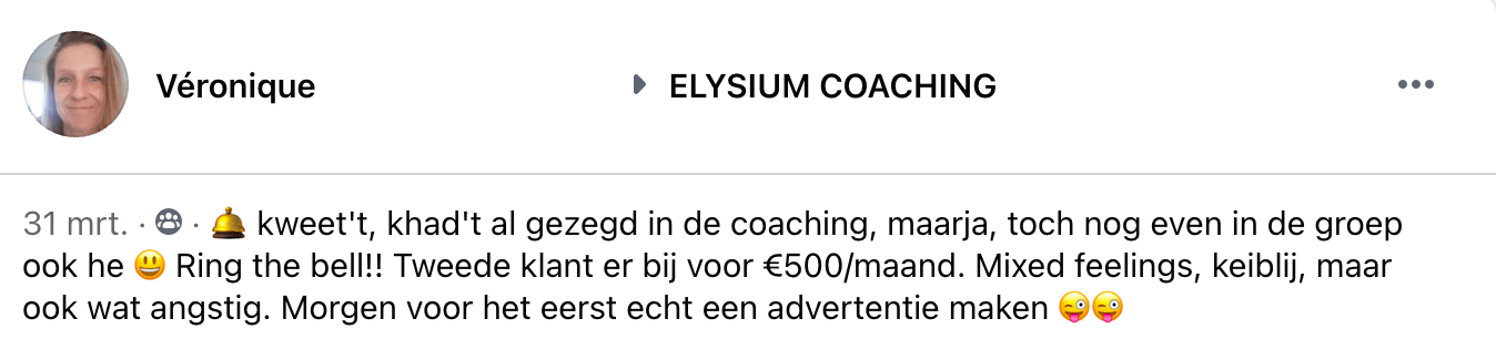 Elysium Coaching: Getuigenissen